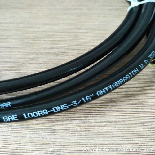 SAE 100R7 fiber Braid Reinforcement Hydraulic Rubber Hose